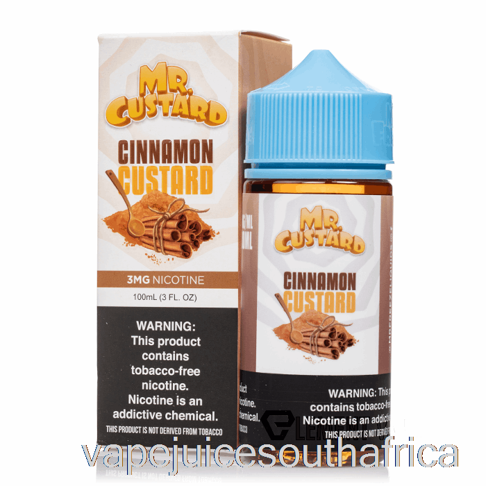 Vape Juice South Africa Cinnamon Custard - Mr Custard - 100Ml 3Mg